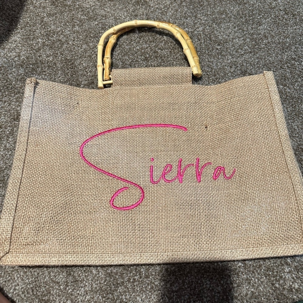 Embroidered Beach Tote